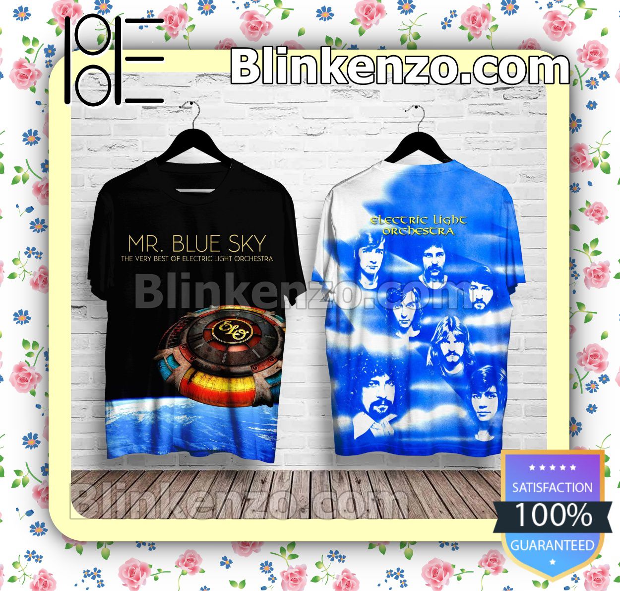 Amazon Electric Light Orchestra Mr. Blue Sky Album Cover Custom Shirt