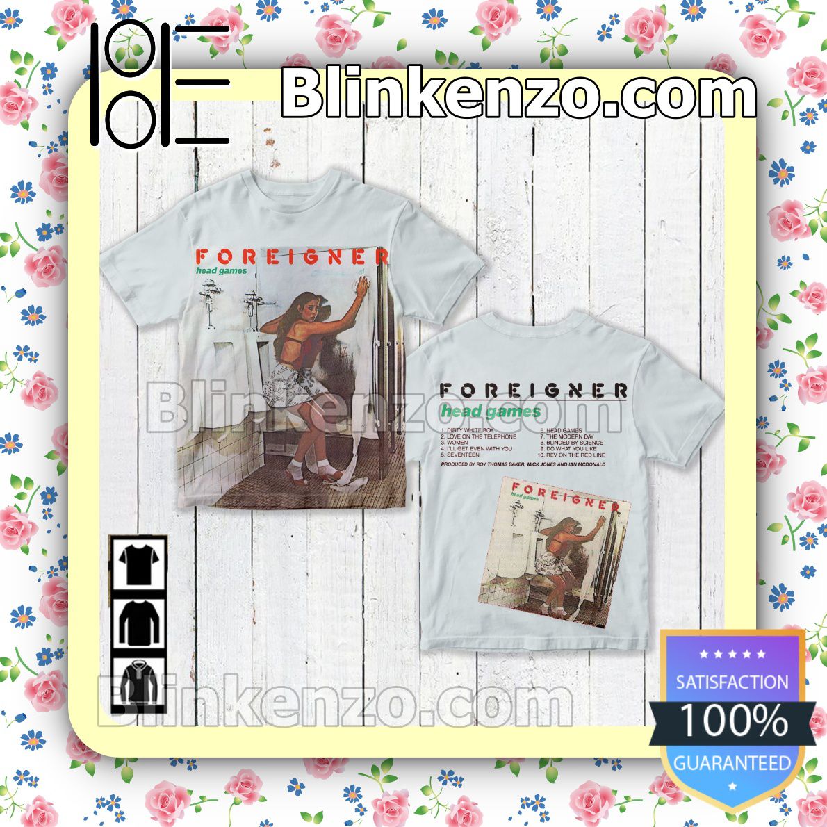 Get Here Foreigner Head Games Album Custom Shirt