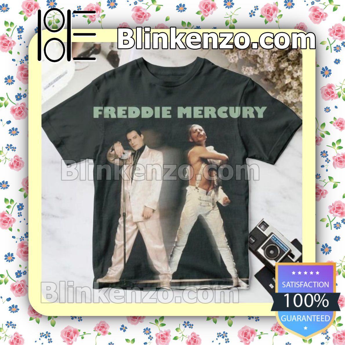 Check out Freddie Mercury Remixes Album Cover Custom Shirt