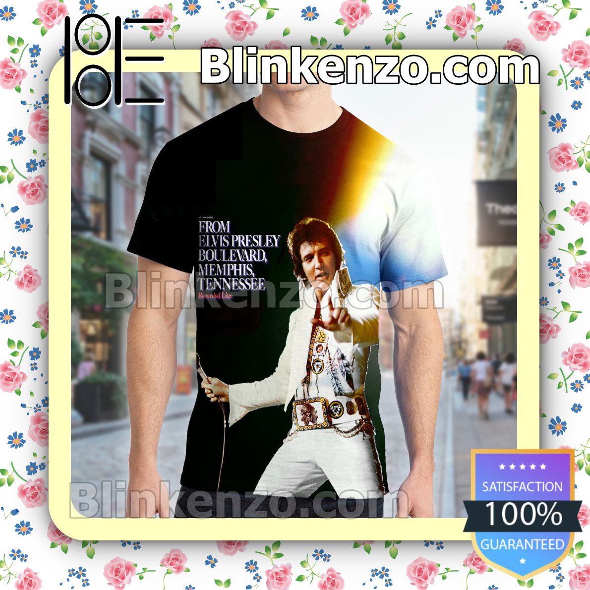 Real From Elvis Presley Boulevard, Memphis, Tennessee Album Cover Custom Shirt