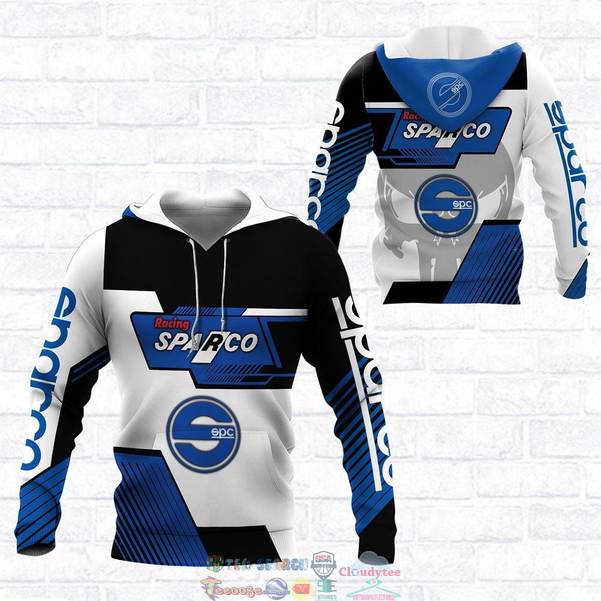 Sparco ver 10 3D hoodie and t-shirt