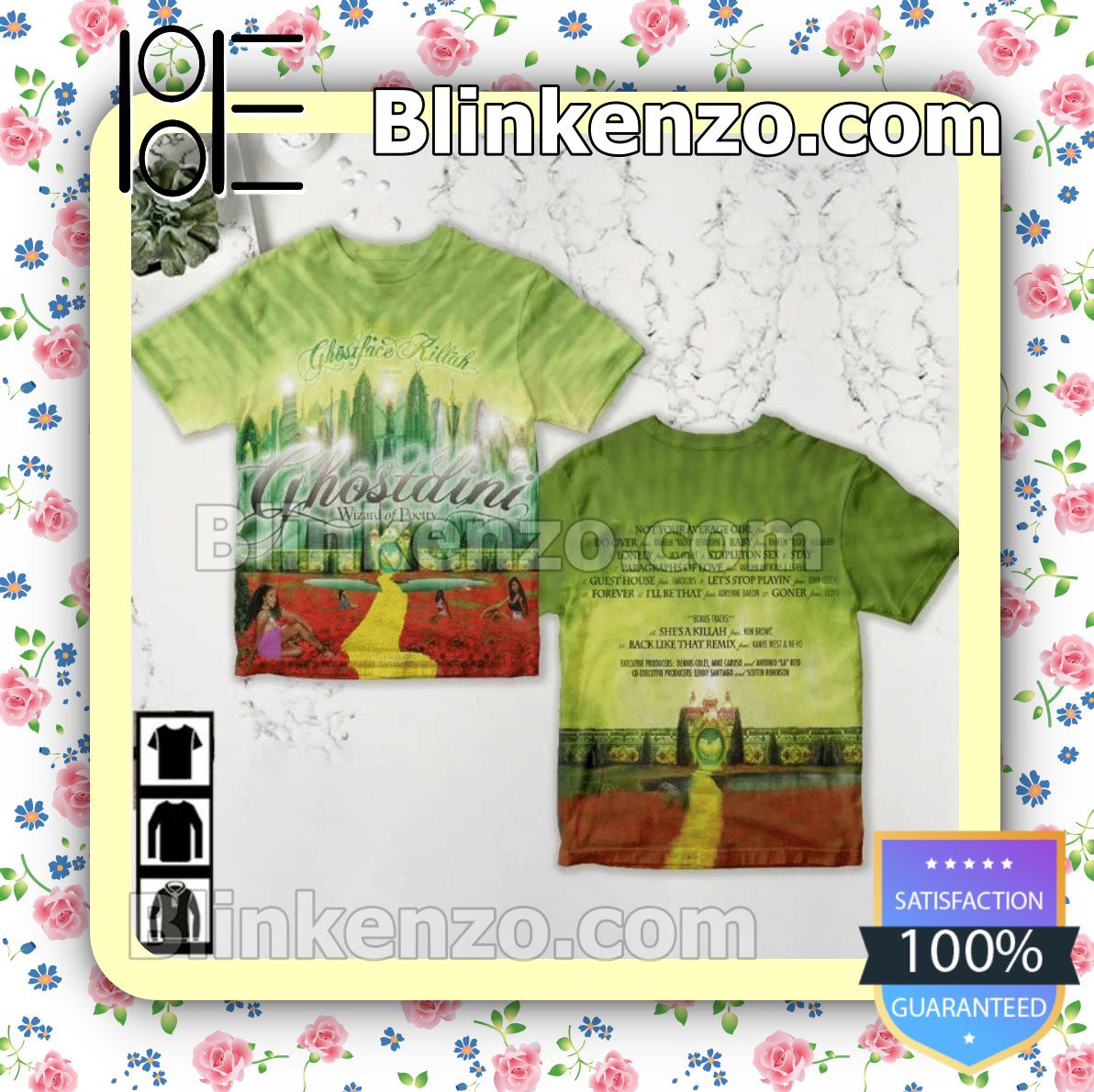 Ghostface Killah Ghostdini Wizard Of Poetry In Emerald City Album Cover Custom Shirt