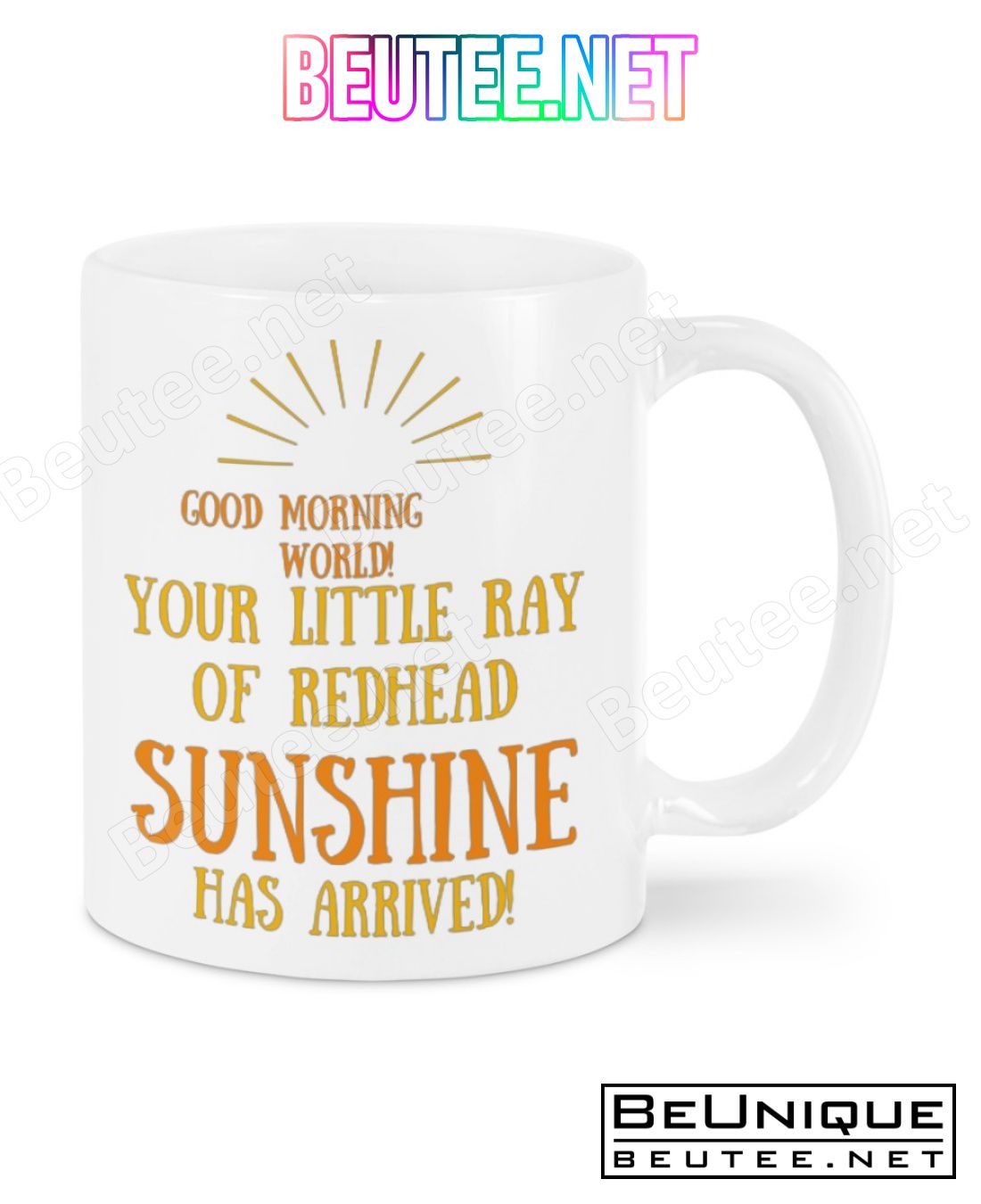 Good Morning World Your Little Ray Of Redhead Sunshine Has Arrived Mug