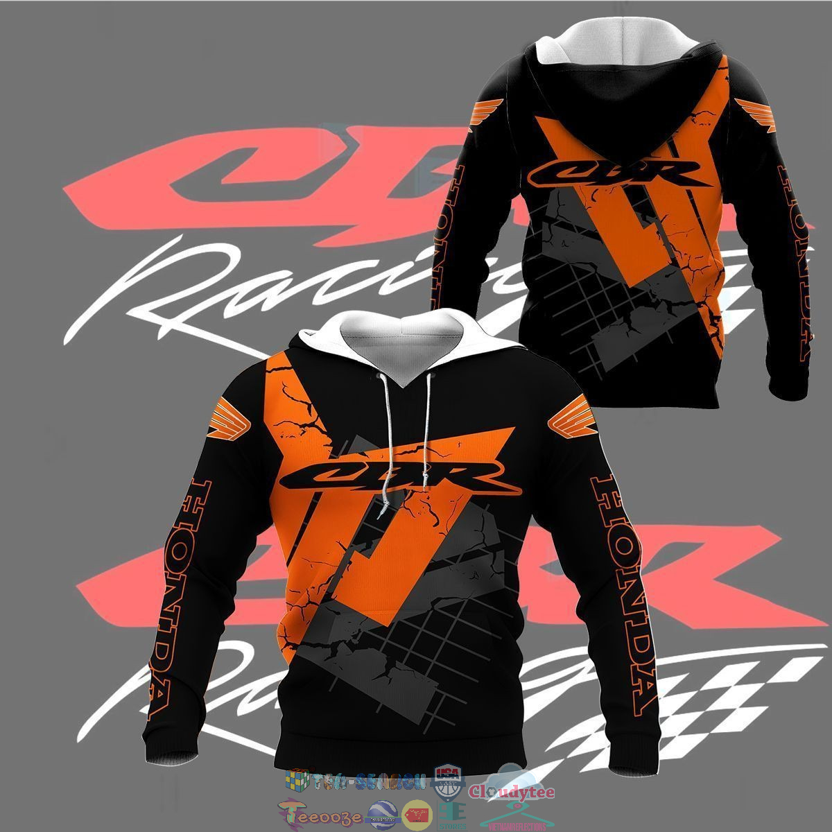 Honda CBR ver 1 3D hoodie and t-shirt