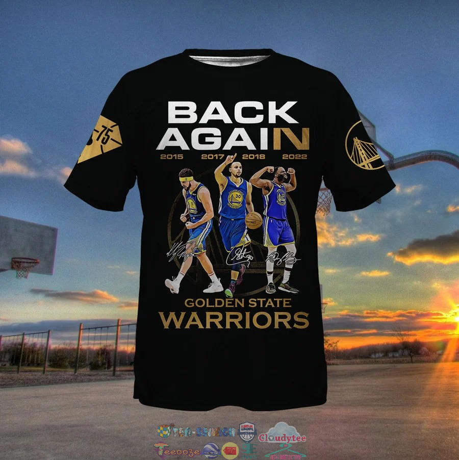 Back Again Golden State Warriors Black 3D Shirt