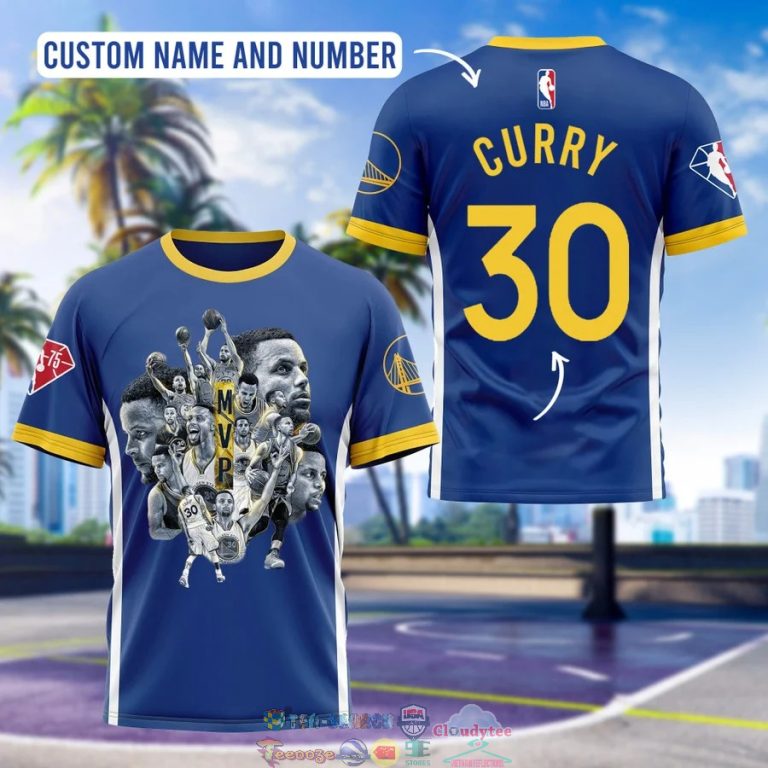 Personalized Golden State Warriors MVP 3D Shirt 4