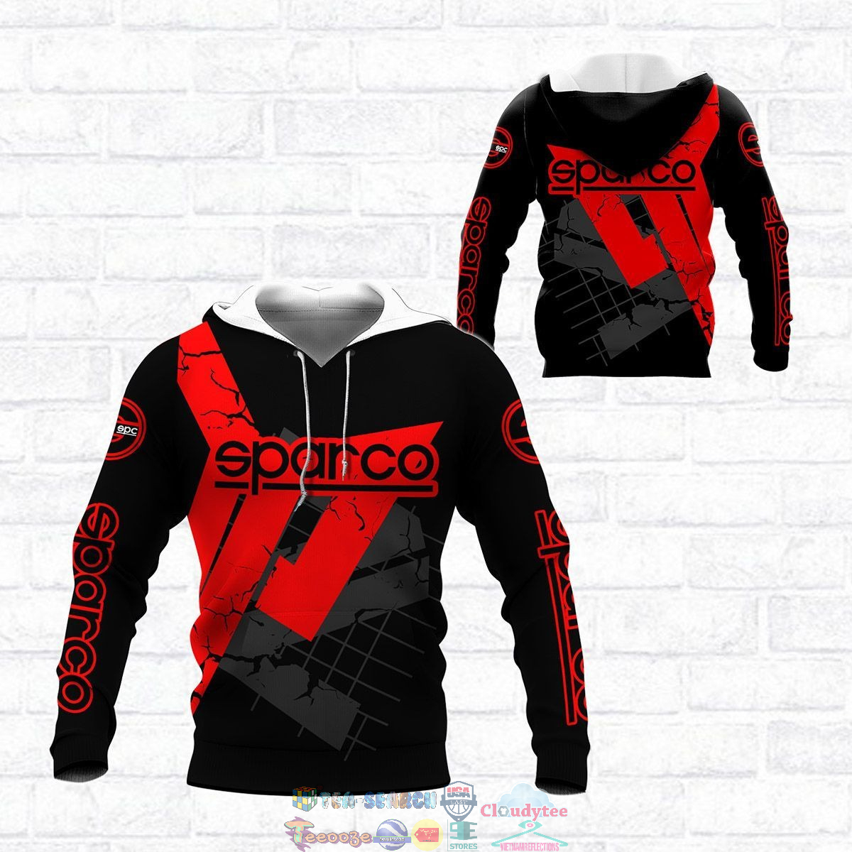 Sparco ver 25 3D hoodie and t-shirt