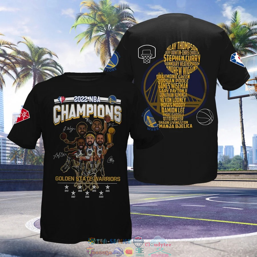 Golden State Warriors Champion Cup 3D Shirt