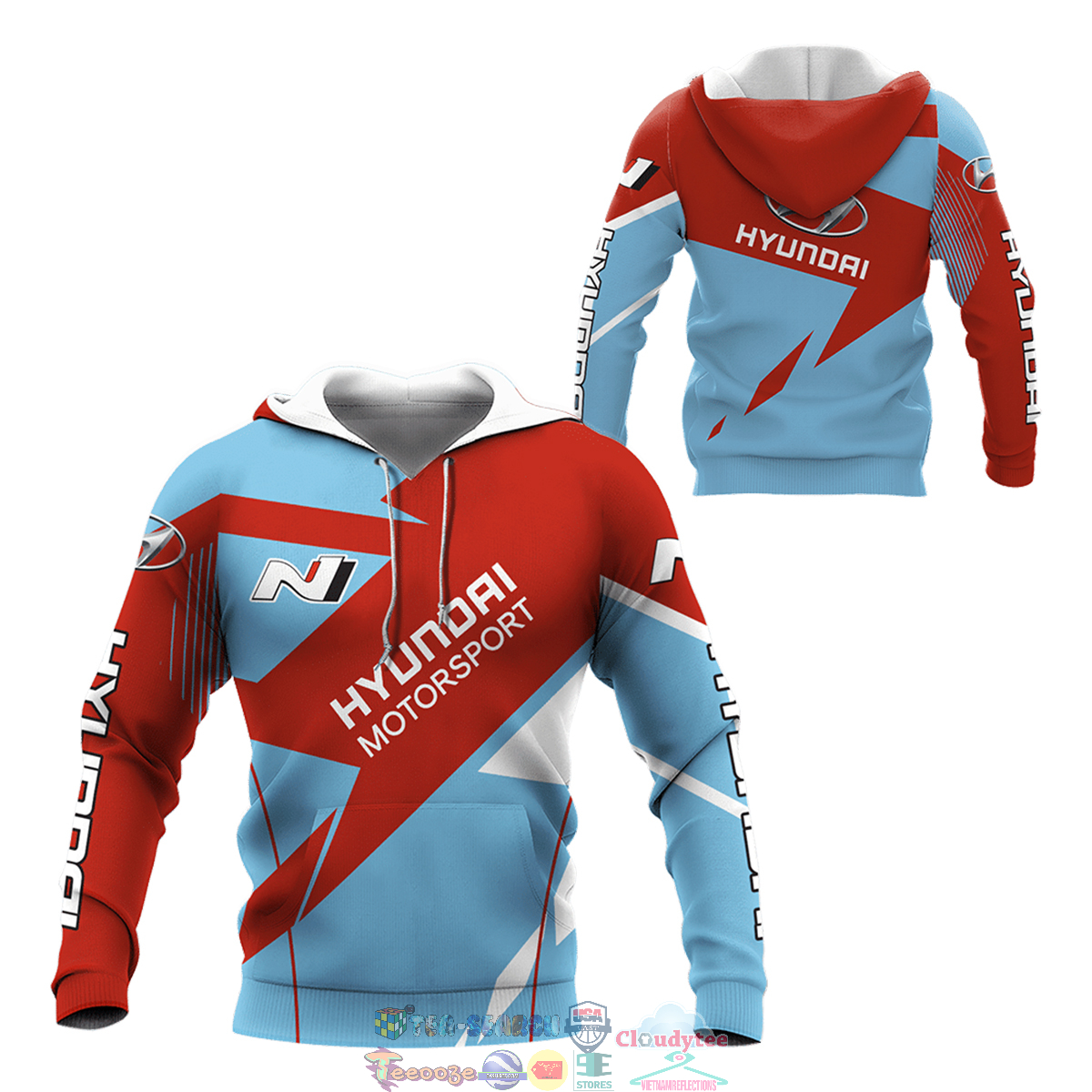 Hyundai Motorsport ver 2 3D hoodie and t-shirt