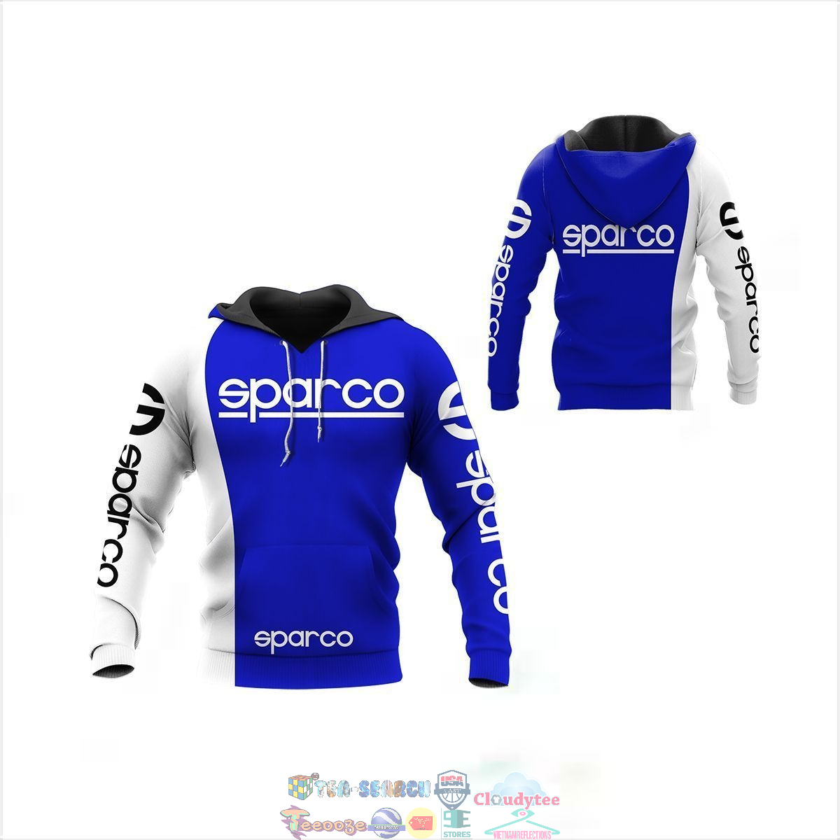 Sparco ver 65 3D hoodie and t-shirt