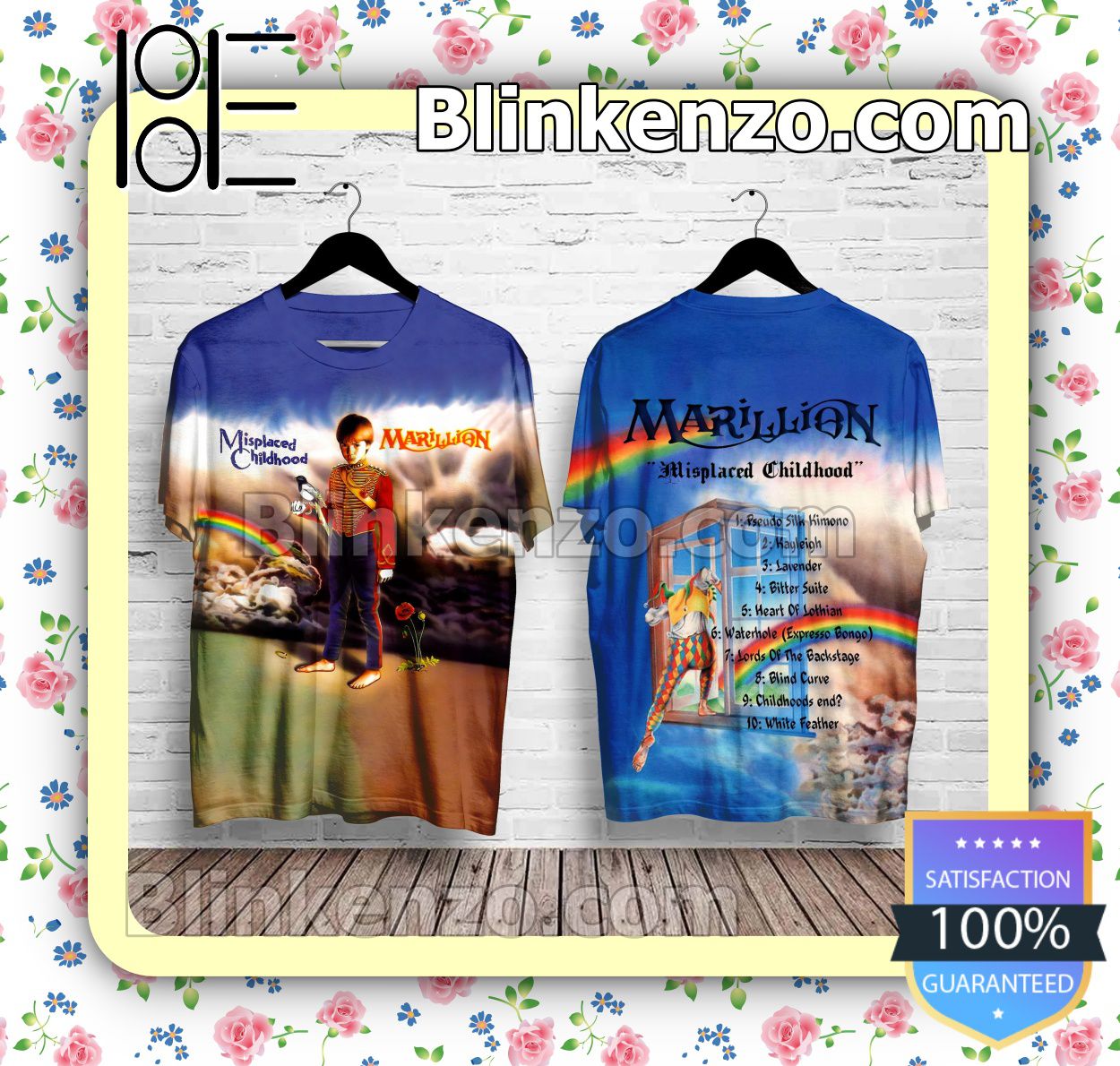 Rating Marillion Misplaced Childhood Album Cover Custom Shirt