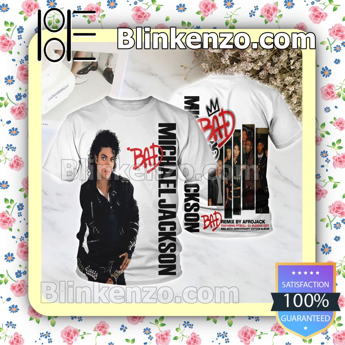 Order Michael Jackson Bad Album Cover Custom Shirt