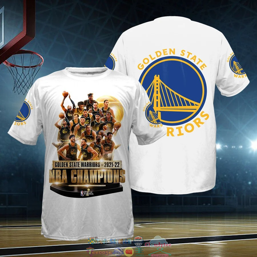 Golden State Warriors 2021-22 NBA Champions 3D Shirt
