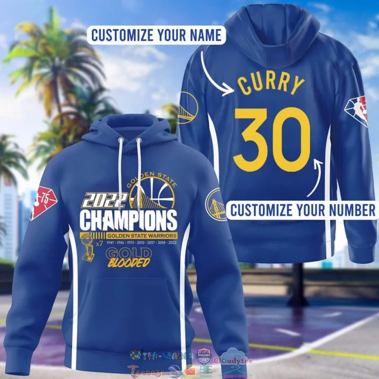 Personalized Golden State Warriors 7 Times Champions 3D Shirt 5
