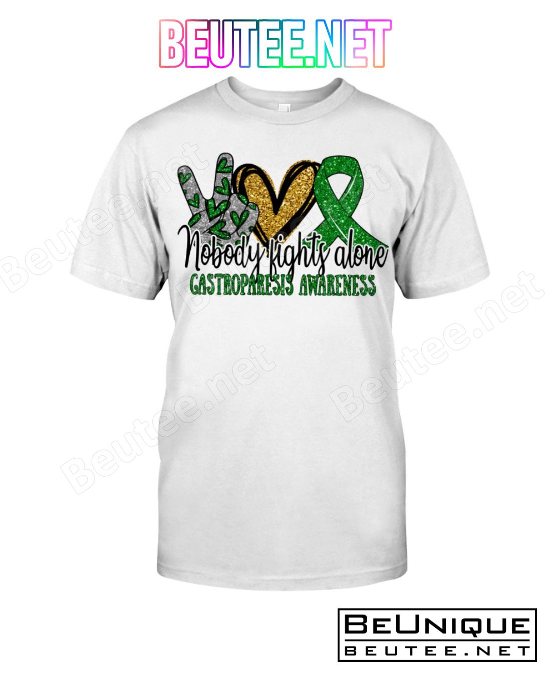 Nobody Fights Alone Gastroparesis Awareness Shirt