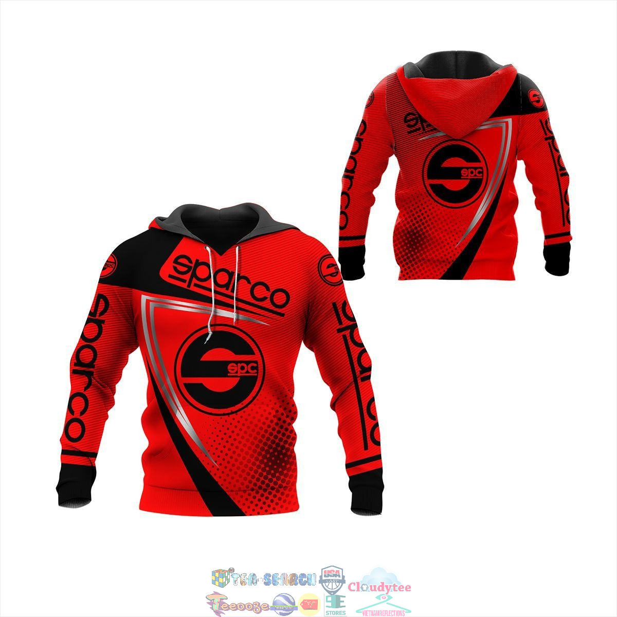 Sparco ver 24 3D hoodie and t-shirt