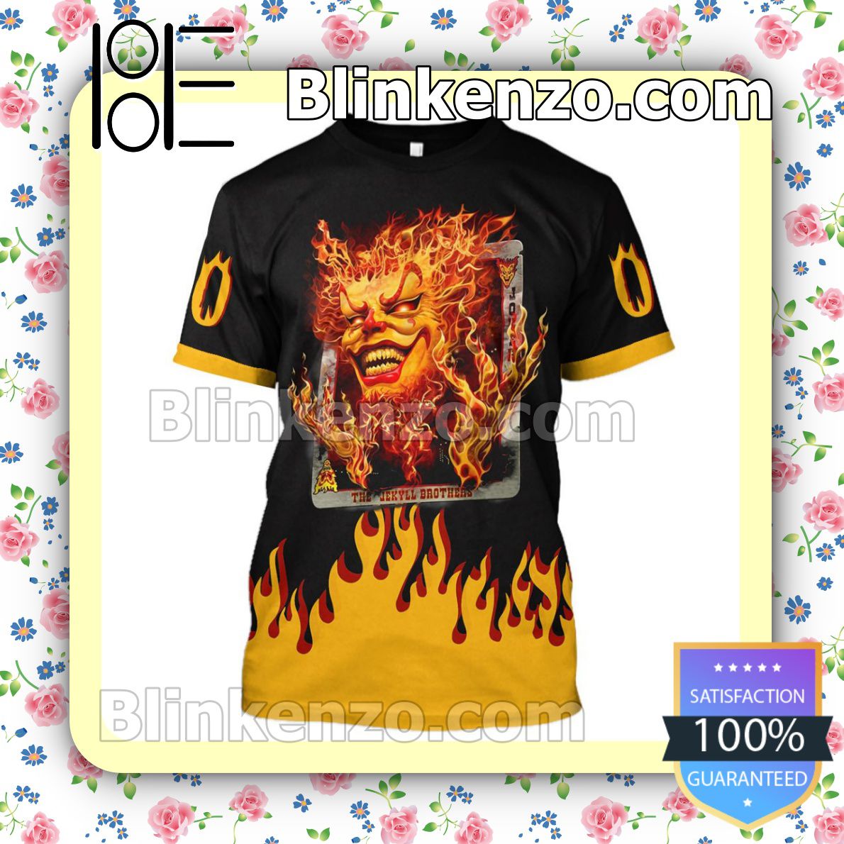 Amazon Personalized Insane Clown Posse Jekyll Brothers Flaming Card Custom Shirt