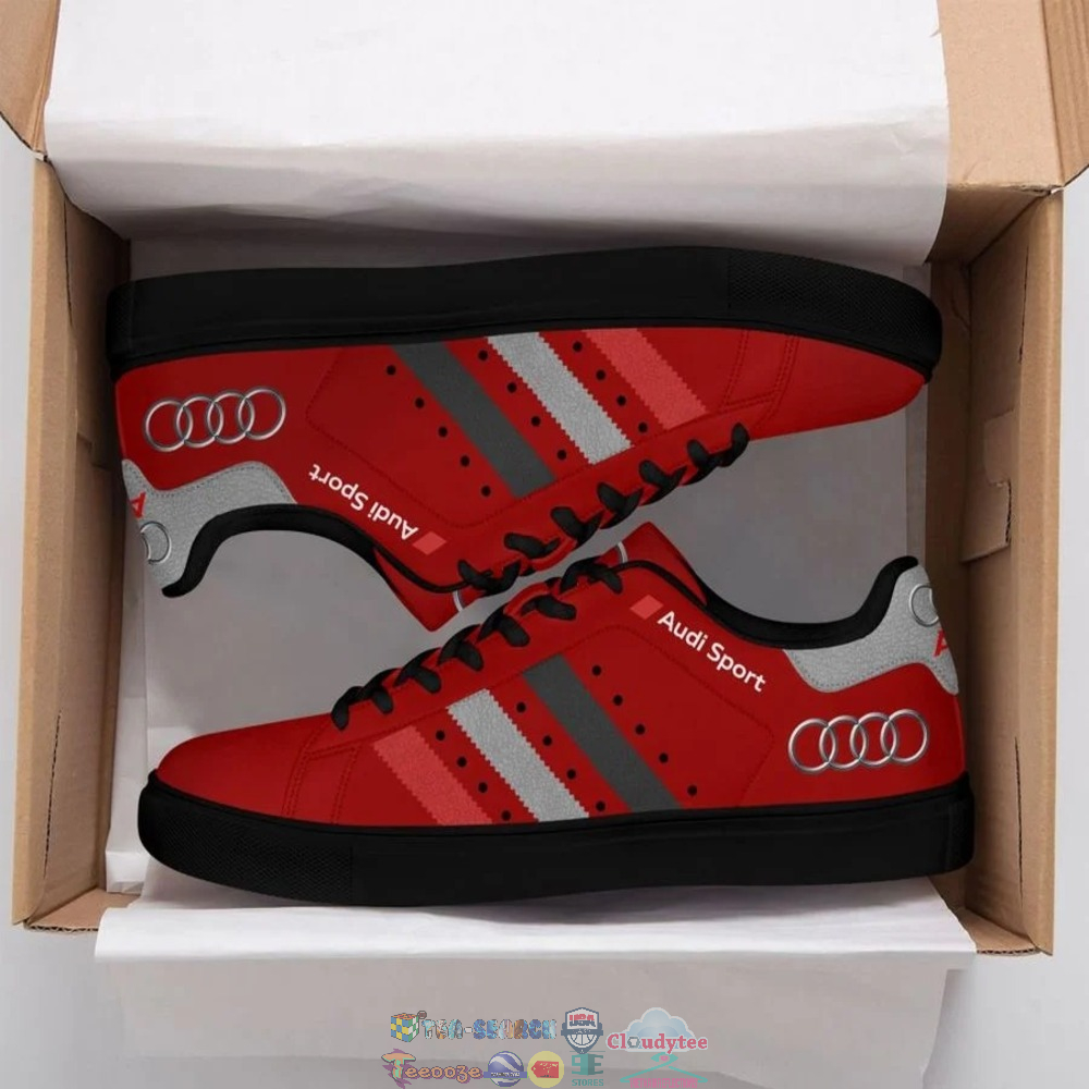Audi Sport Red Stan Smith Low Top Shoes