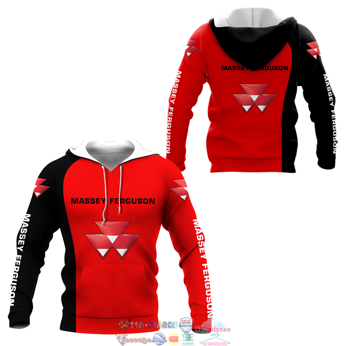Massey Ferguson ver 3 3D hoodie and t-shirt