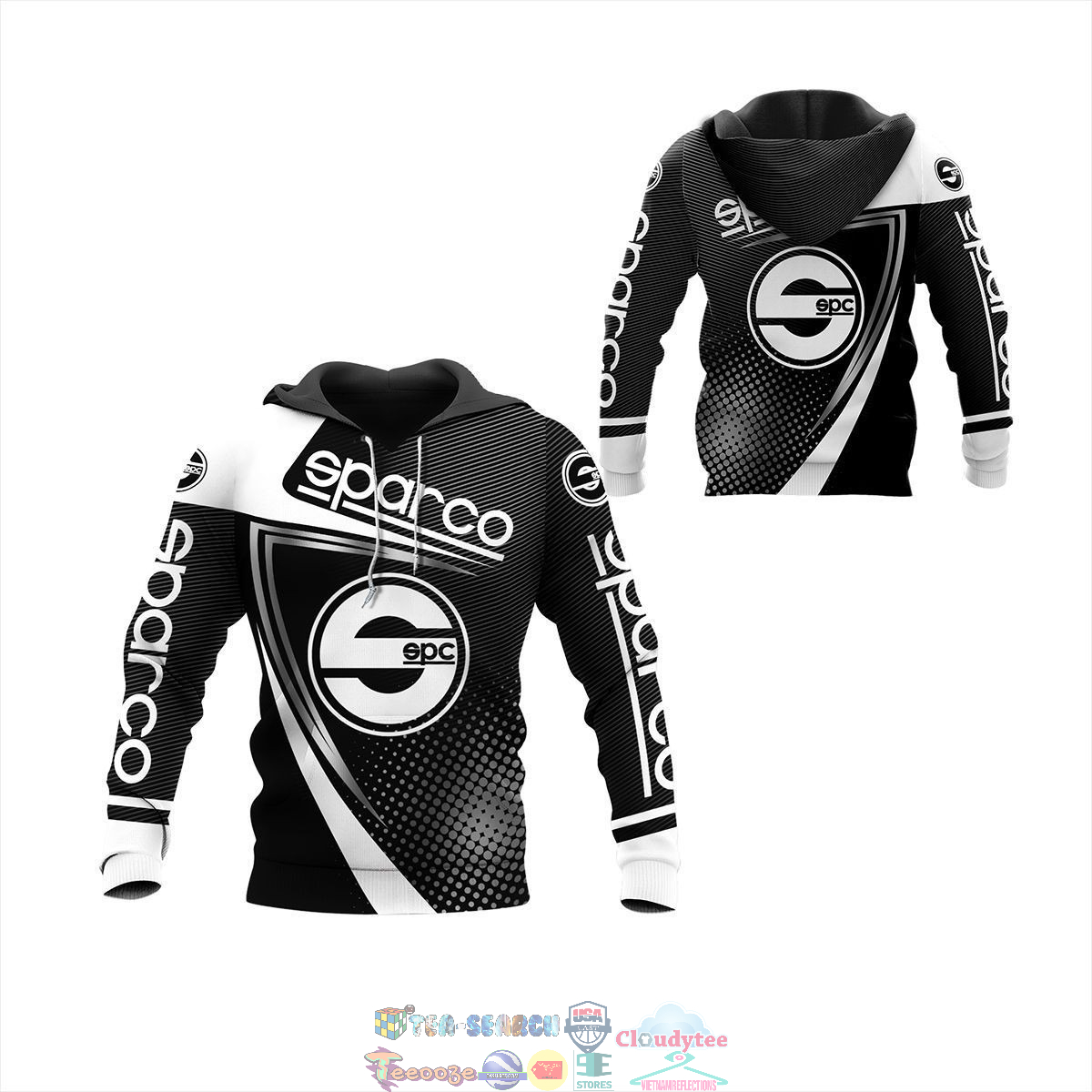 Sparco ver 41 3D hoodie and t-shirt
