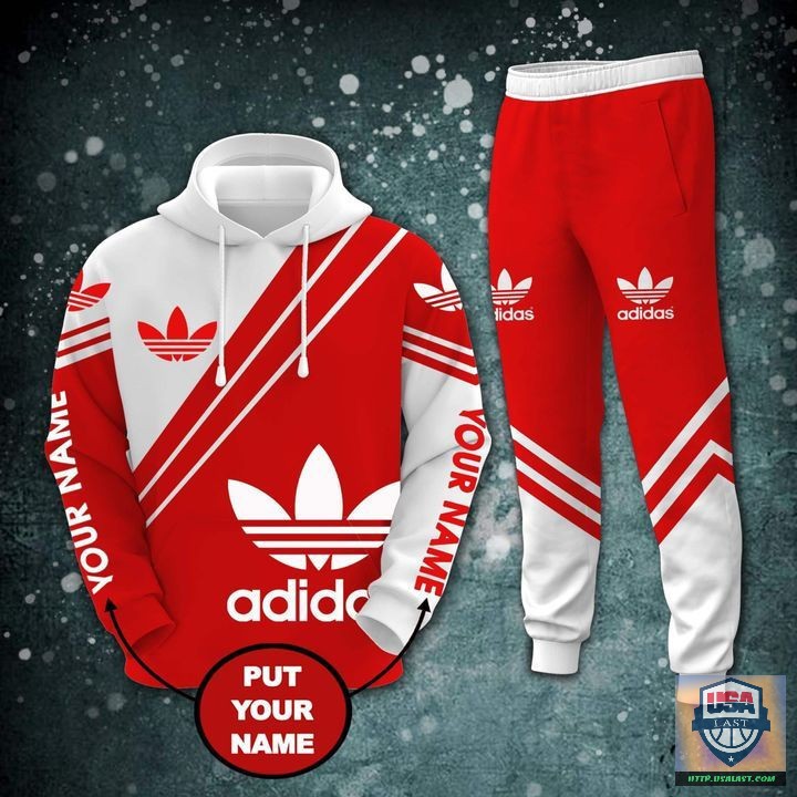 Adidas Hawthorn Berry Personalized Hoodie Jogger Pants 44