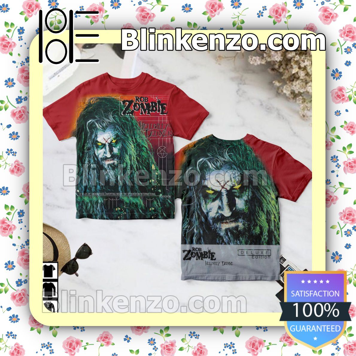 Present Rob Zombie Hellbilly Deluxe Album Cover Custom Shirt