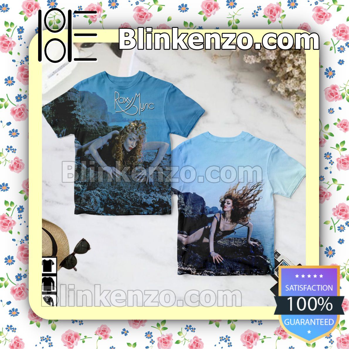 Handmade Roxy Music Siren Album Custom Shirt