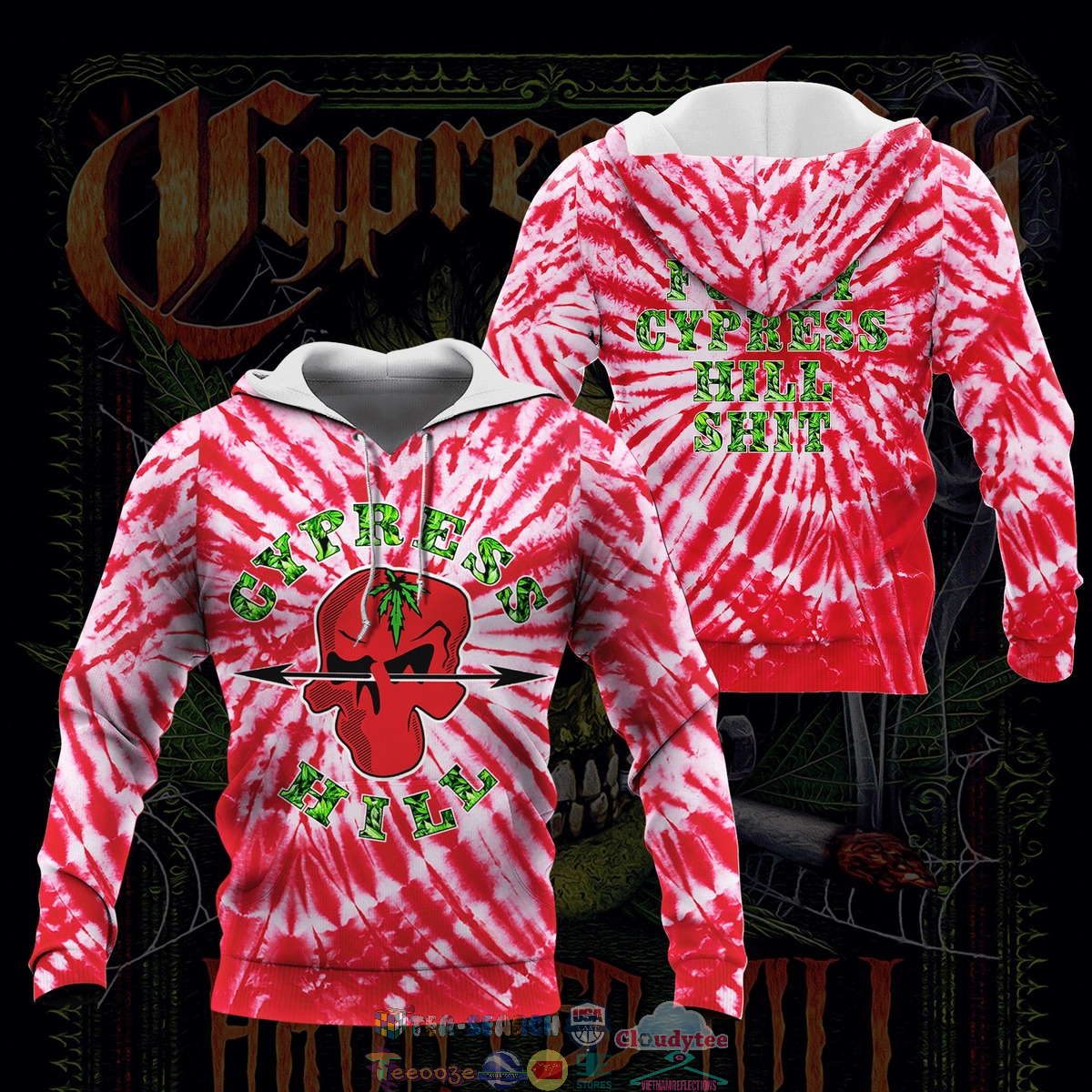 Cypress Hill ver 5 3D hoodie and t-shirt