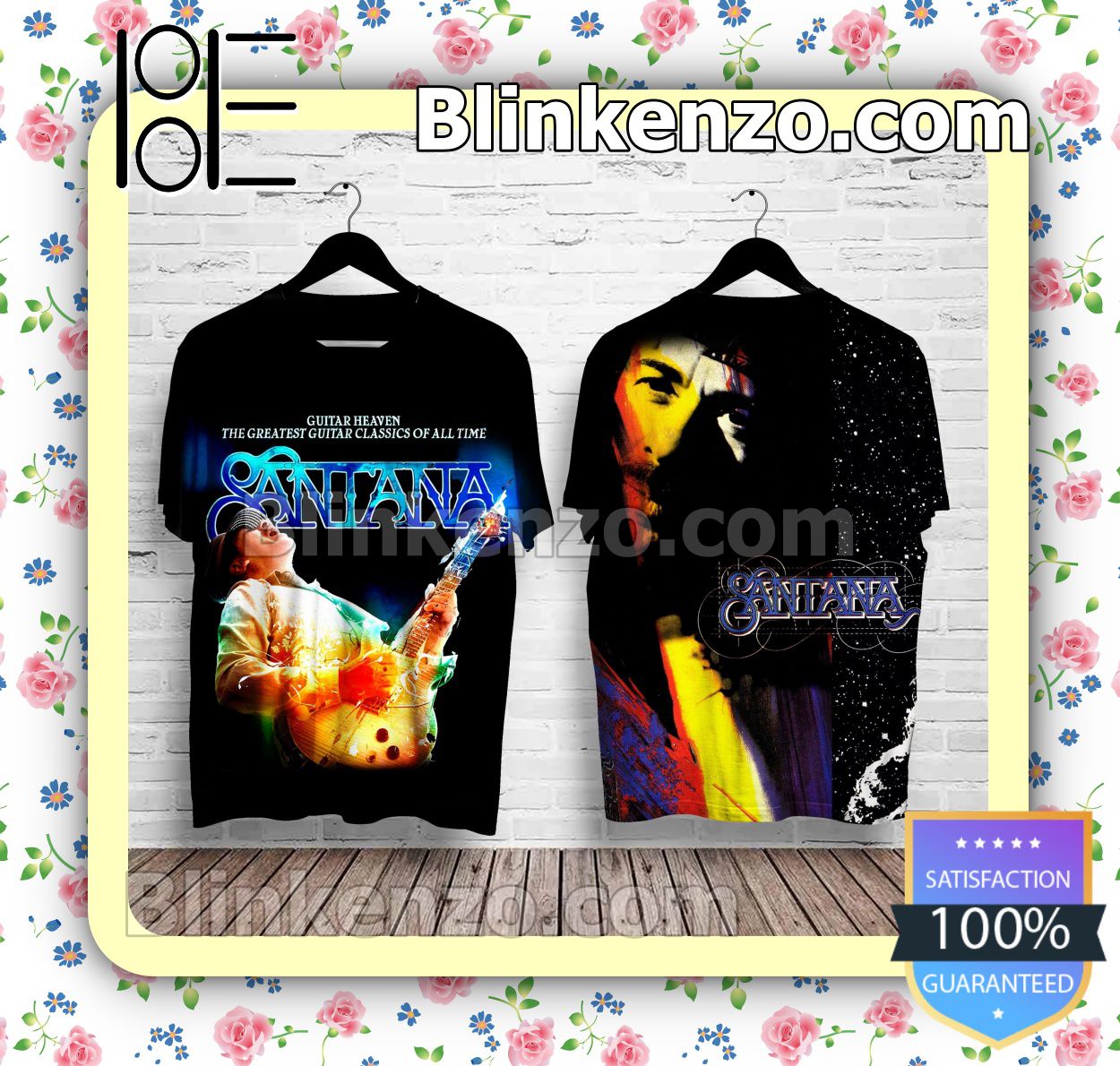 3D Santana Guitar Heaven The Greatest Guitar Classics Of All Time Custom Shirt