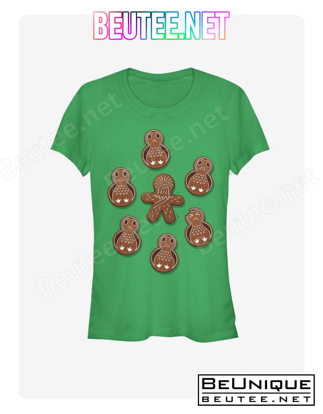 Star Wars Gingerman Porg Christmas Cookies T-Shirt