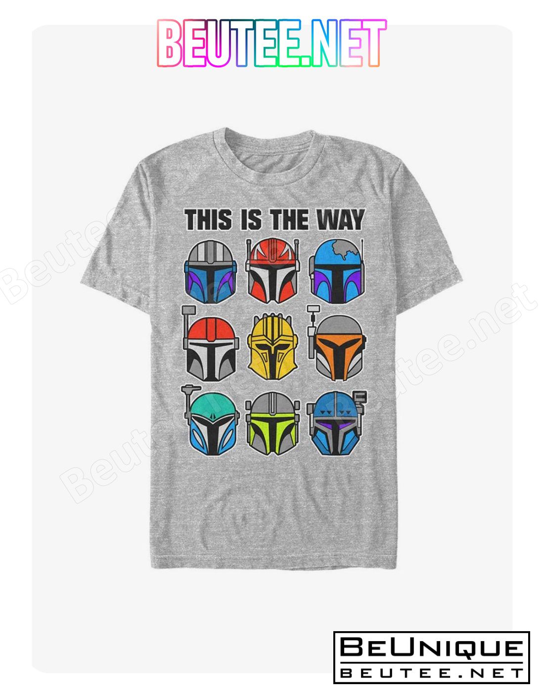Star Wars The Mandalorian This Is The Way Helmets T-Shirt