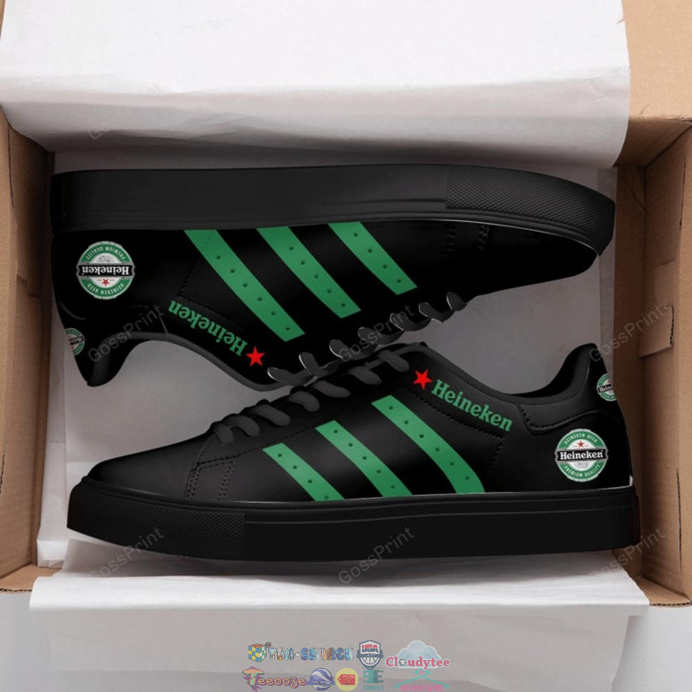 Heineken Green Stripes Style 2 Stan Smith Low Top Shoes