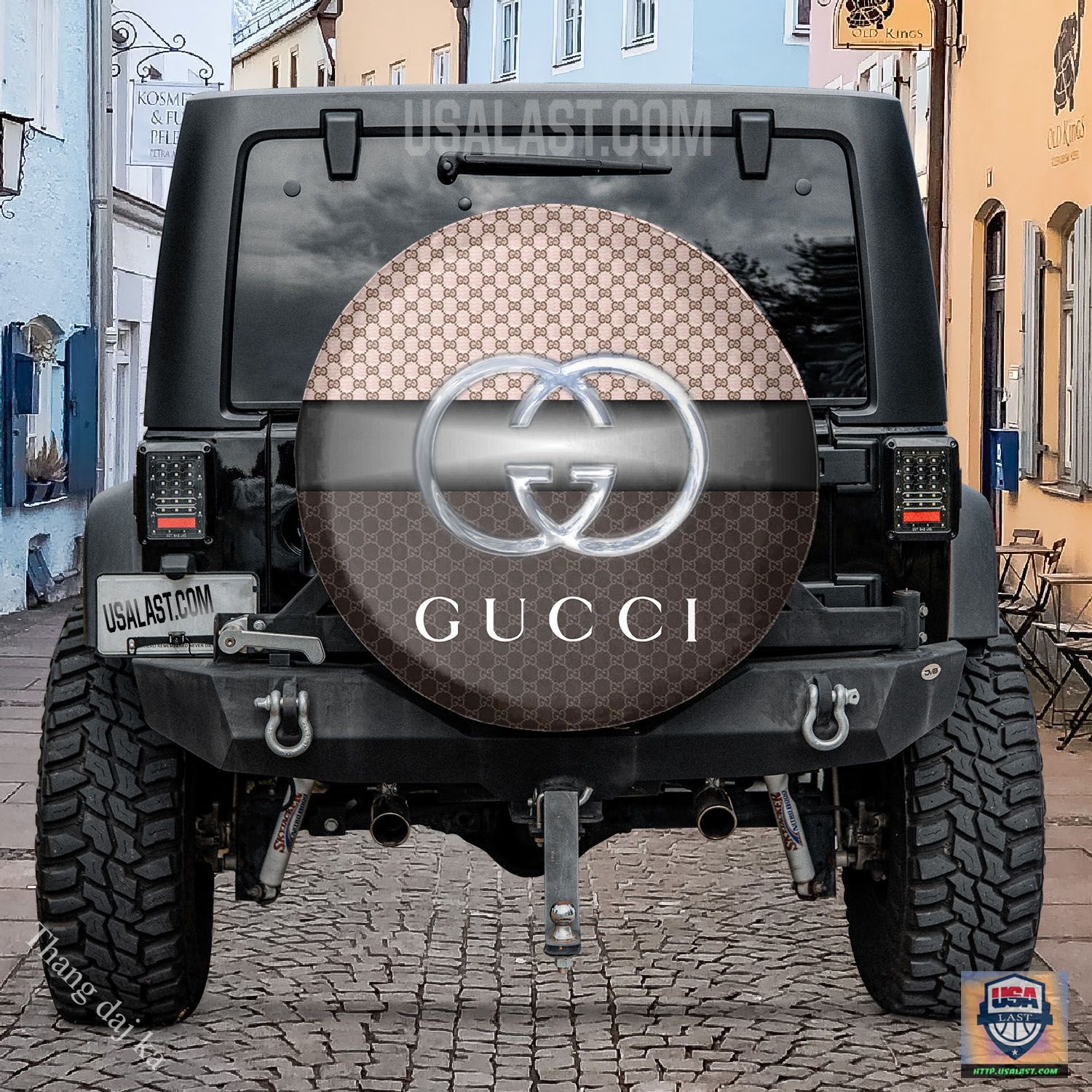 Gucci Pink Black White And Silver Spare Tire Covers