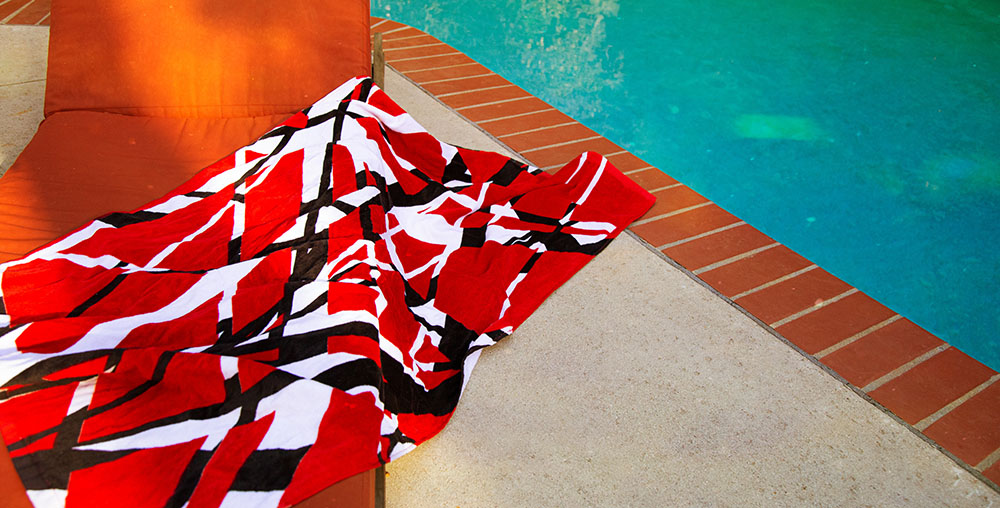 Van Halen Red Beach Towel