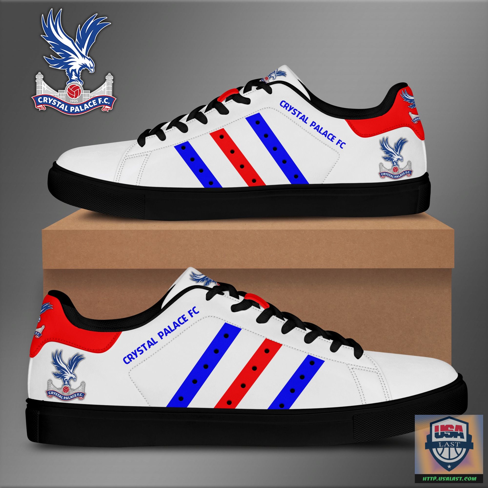EPL Crystal Palace FC Blue Red Stan Smith Shoes