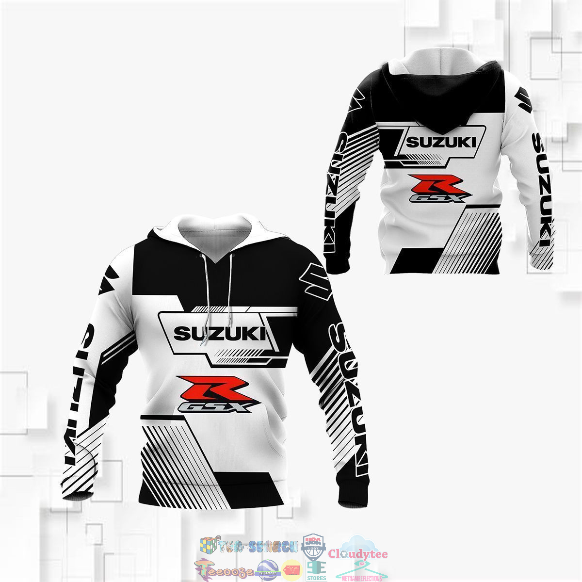 Suzuki GSX-R ver 5 3D hoodie and t-shirt