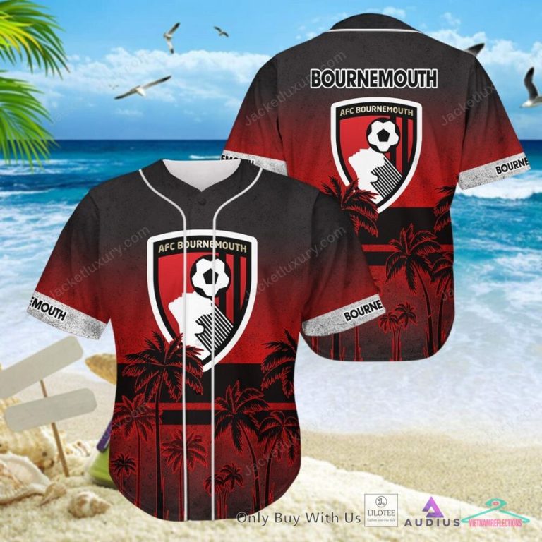 NEW A.F.C. Bournemouth Coconut Hawaiian Shirt, Short 15