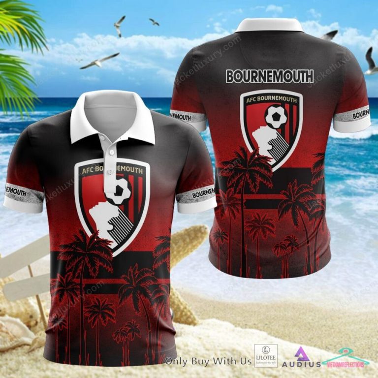 NEW A.F.C. Bournemouth Coconut Hawaiian Shirt, Short 17