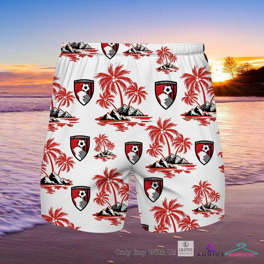 NEW A.F.C. Bournemouth Hawaiian Shirt, Short 8
