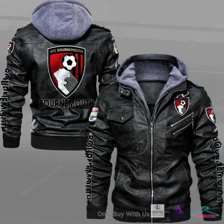NEW A.F.C. Bournemouth Leather Jacket 3