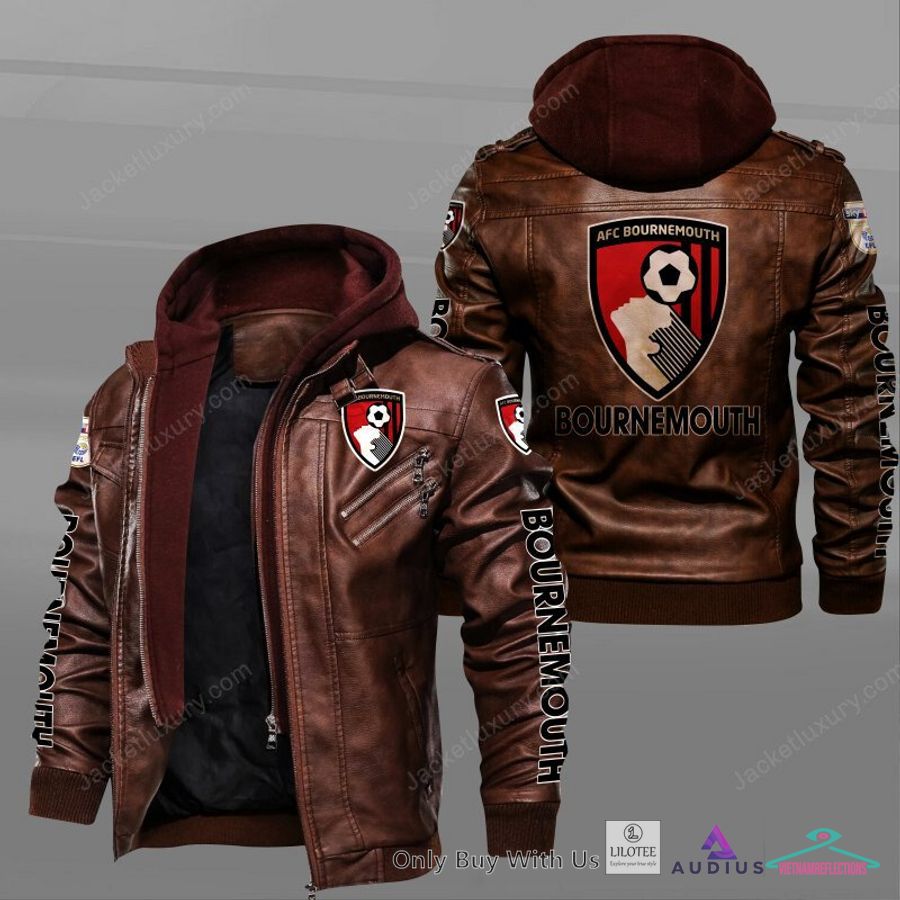 NEW A.F.C. Bournemouth Leather Jacket 7