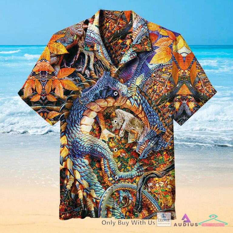 Abby's Dragon Casual Hawaiian Shirt - Awesome Pic guys