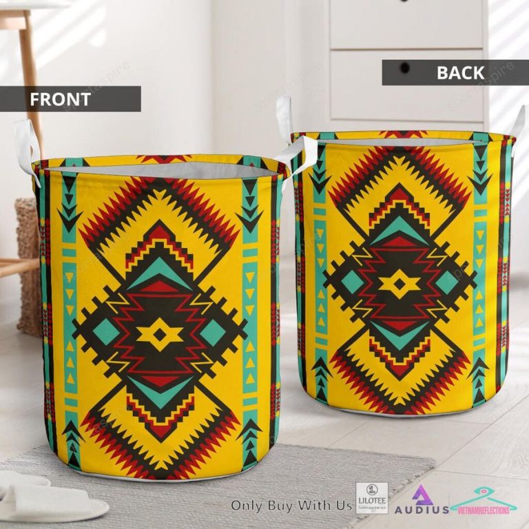 Abstract Geometric Ornament Laundry Basket - Beauty queen