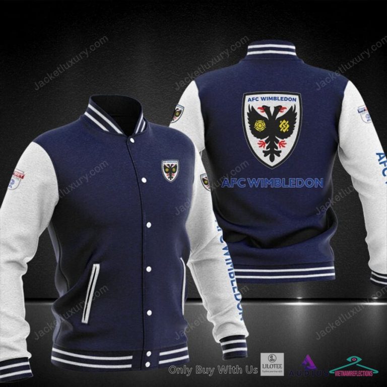 AFC Wimbledon Baseball jacket - Looking Gorgeous and This picture made my day.