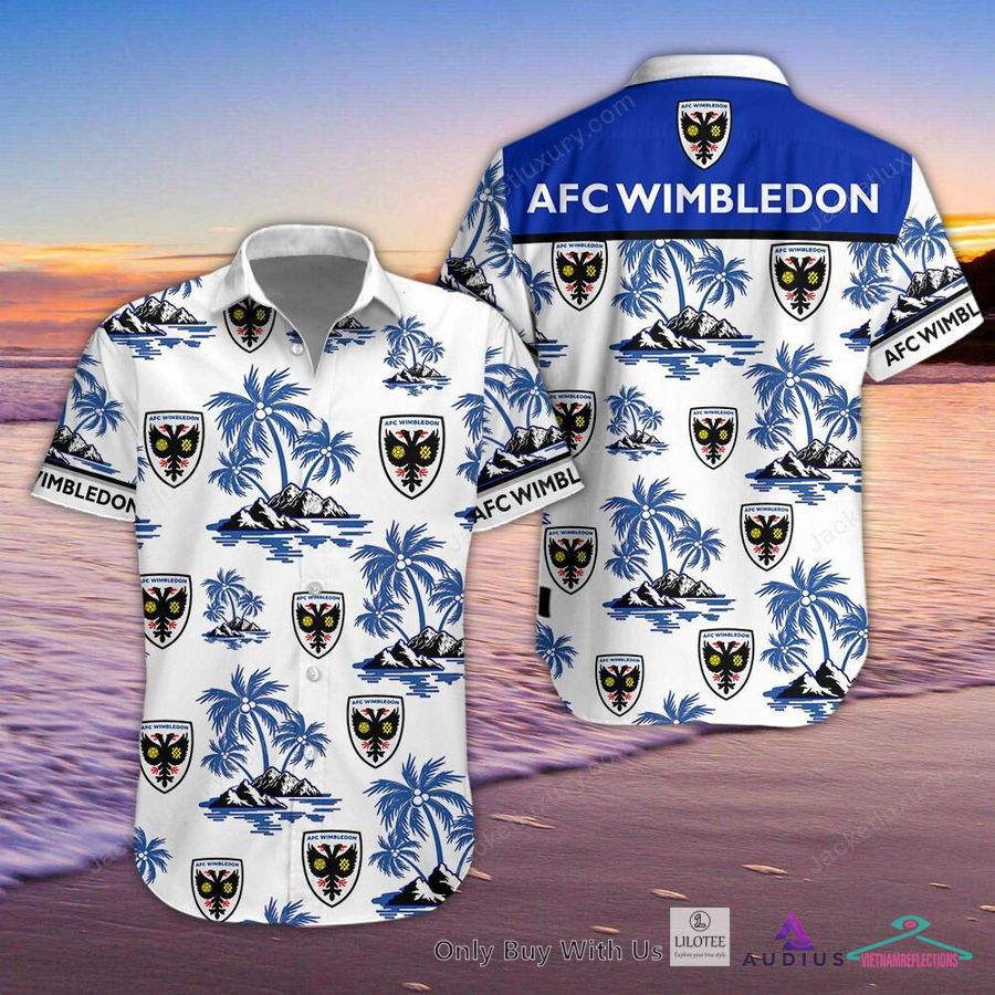 NEW AFC Wimbledon Hawaiian Shirt