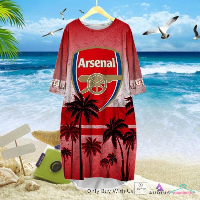 NEW Arsenal F.C. Coconut Hawaiian Shirt, Short 19