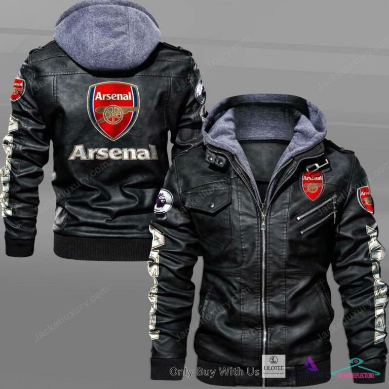 NEW Arsenal F.C. Leather Jacket 3