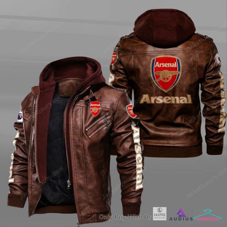 NEW Arsenal F.C. Leather Jacket 4