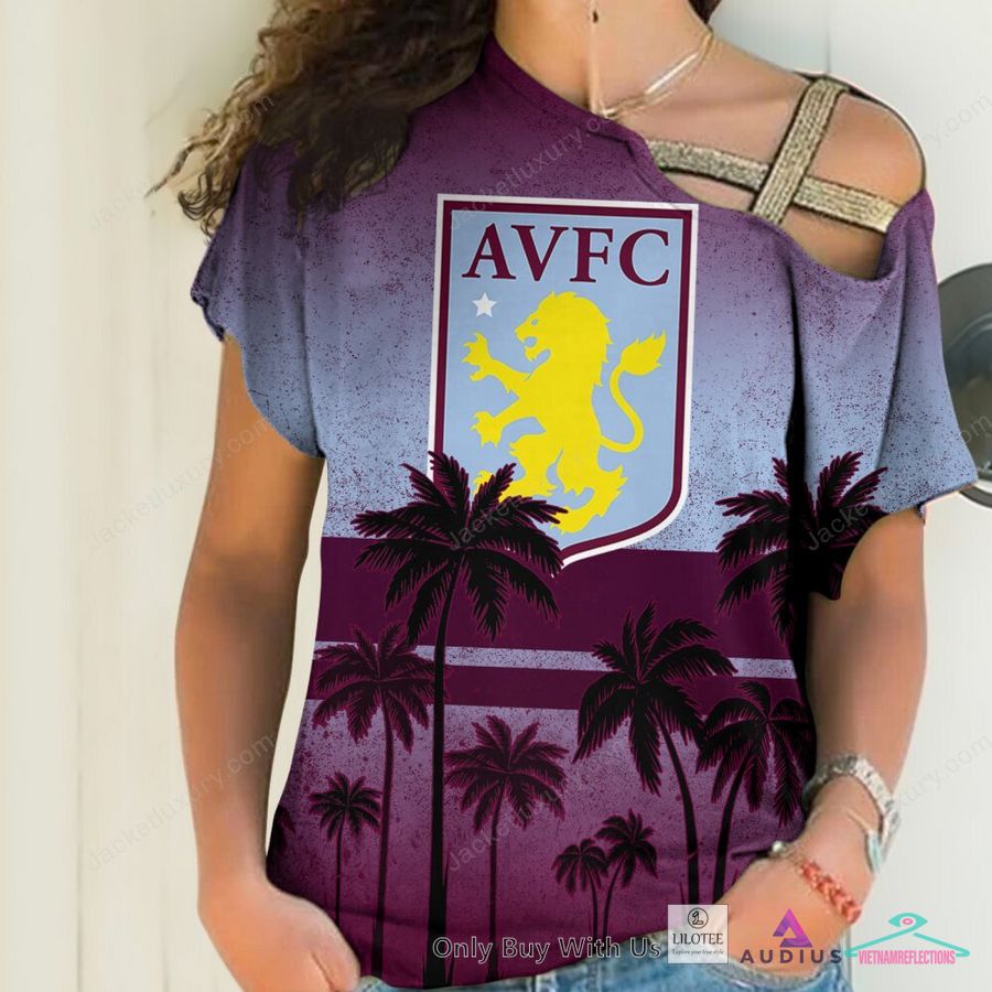 NEW Aston Villa F.C Coconut Hawaiian Shirt, Short 10