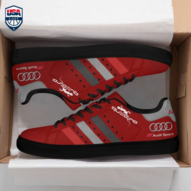 Audi Sport Quattro Red Stan Smith Low Top Shoes - Good one dear